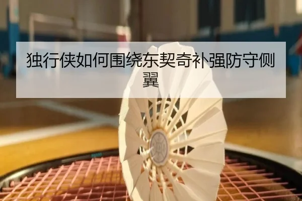 独行侠如何围绕东契奇补强防守侧翼